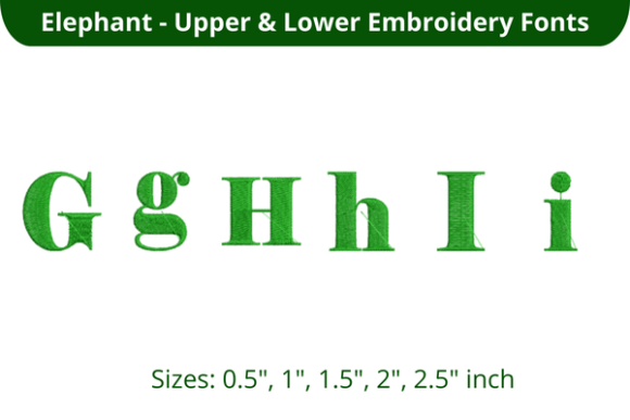 Elephant Font GHI Review for Boutique Sweatshirts