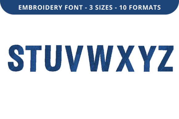 Jim Big Font S to Z Review for Real Embroidery Projects