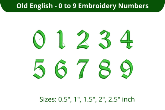 Old English Font 0-9: A Designer's Review for Personalized Gifts