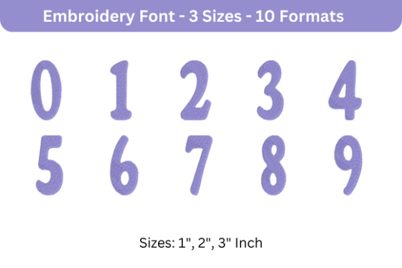 Purevain Font 0 to 9 Review for Seasonal Collections