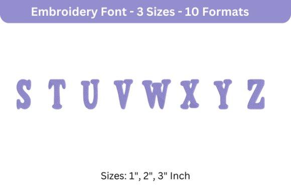 Purevain Font Uppercase S to Z Review