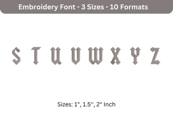 Review: Yeller Font S to Z for Seasonal Embroidery Products