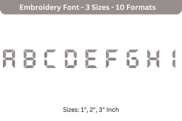 Reviewing LCD Font a to I for Holiday Collections